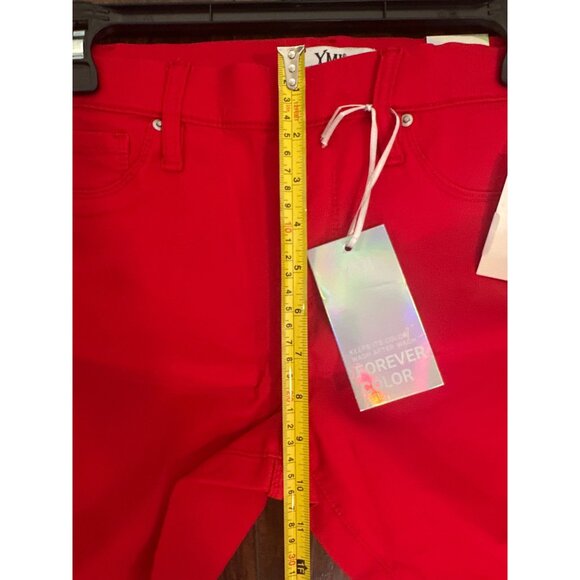 YMI Hyperskin Ruby Red Skinny Capri Pants Small Stretch Fit - Picture 5 of 6